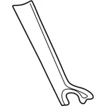 4C5Z7803599AAA - Body: Pillar Trim for Lincoln: Aviator Image