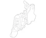 1667231214 - Driver Door: Holder for Mercedes-Benz: GL350, GL450, GL550, GL63 AMG, GLE300d, GLE350, GLE400, GLE43 AMG, GLE450 AMG, GLE550e, GLE63 AMG, GLE63 AMG S, GLS350d, GLS450, GLS550, GLS63 AMG, ML250, ML350, ML400, ML550, ML63 AMG Image
