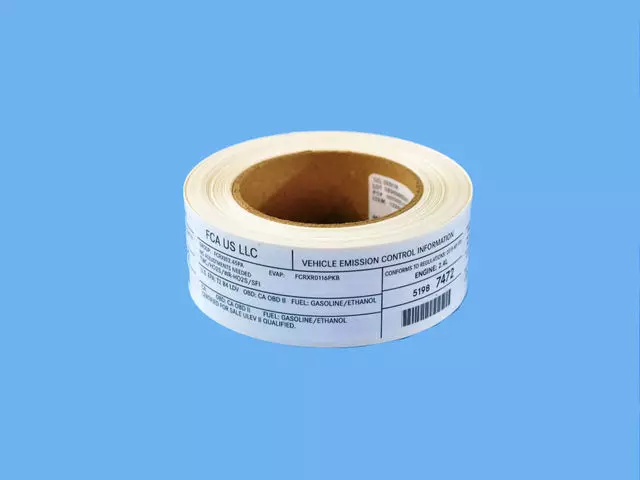 68256557AA - Labels: Vehicle Emission Control Information Label for Mopar Image