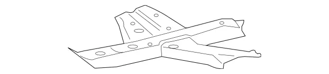 2046100710 - Substructure: Longitudinal Member for Mercedes-Benz: C250, C300, C350, C63 AMG, E550, GLK250, GLK350 Image image