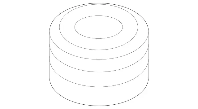 3170000 - Chassis Sheet Metal Parts/Air Intake: Elastomer Bearing for Mercedes-Benz: 300C, 300CD, 350SD, AMG GT 43, AMG GT 53, C300, CLE300, CLE450, CLE53 AMG, CLS450, CLS53 AMG, E300, E350, E53 AMG, G500, G550, GLC300, GLC350e, GLE350, GLE450, GLE450e, GLE53 AMG, GLS450, S500, S580e Image image