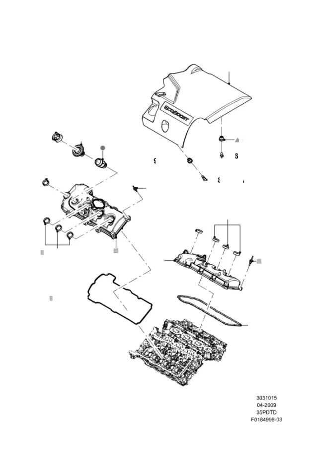 EL3Z6766A - Engine: Cap for Ford Image