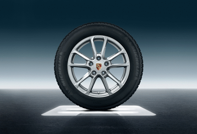 95804461102 - Wheels: 18-Inch Cayenne Winter Wheel-And-Tire Set for Porsche: Cayenne Image