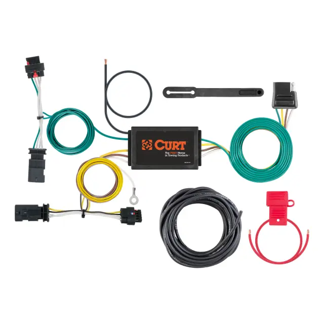 56369 - : Custom Wiring Harness, 4-Way Flat Output, Select Jeep Compass for CURT Image