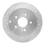 63172060L - : DFC Brake Rotor - Drilled and Slotted - Silver for DYNAMIC FRICTION Image
