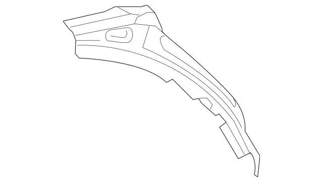 2136374400 - Side Walls: D-Pillar for Mercedes-Benz: E53 AMG, E63 AMG S Image image