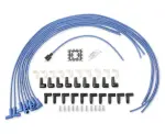 4041B - : Spark Plug Wire Set- 8mm - Blue Wire with Blue 90 Deg Boots for ACCEL Image