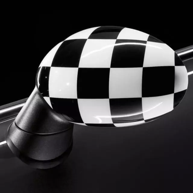 51162409449 - : Checkered Flag Mirror Cap - Left for Mini Image