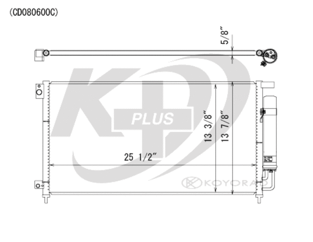 CD080600 - Air Conditioning &amp; Heat: Koyorad A/C Condenser for Koyo Image