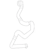 1665009975 - Radiator: Coolant Hose for Mercedes-Benz: GLE550e Image
