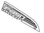CC3Z16720DC - Body: Nameplate for Ford: F-350 Super Duty Image