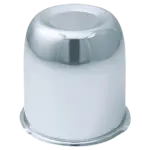 HC201 - : Push Through Hub Cover Closed End 3.25" Wheel Bore Steel Chrome Plated Bulk for Gorilla Automotive Image