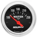 2532 - : GAUGE, WATER TEMP, 2 1/16", 100-250?F, ELECTRIC, TRADITIONAL CHROME for AutoMeter Image