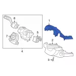 LJ6Z3530AA - Steering: Upper Column Cover for Ford: Bronco Sport, Escape, Maverick Image