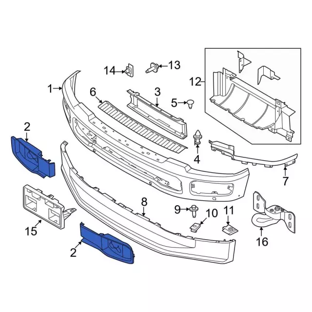 PC3Z8310AB - Body: Deflector Panel for Ford Image