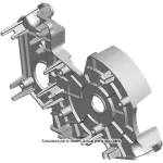 39121521 - : Driver Side Mode Control Cam Actuator Mounting Plate for GM Image