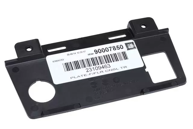 Jet Black Front Floor Console Accessory Trim Plate - GM (23109463)