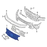 NL1Z99022A68FA - Body: Outer Grille for Ford: Expedition Image