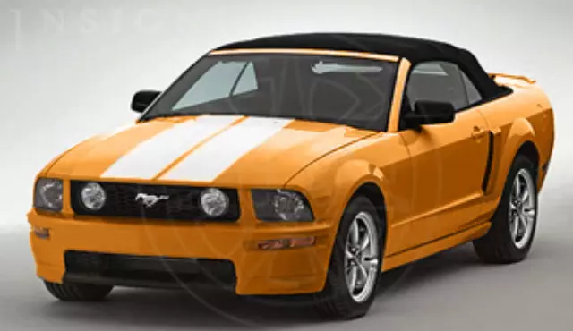 6R3Z7620000AD - Body: Coupe Racing Stripes - Oxford White for Ford: Mustang Image