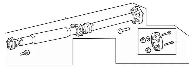1674105503 - Propeller Shaft: Propeller Shaft for Mercedes-Benz: GLS450 Image image