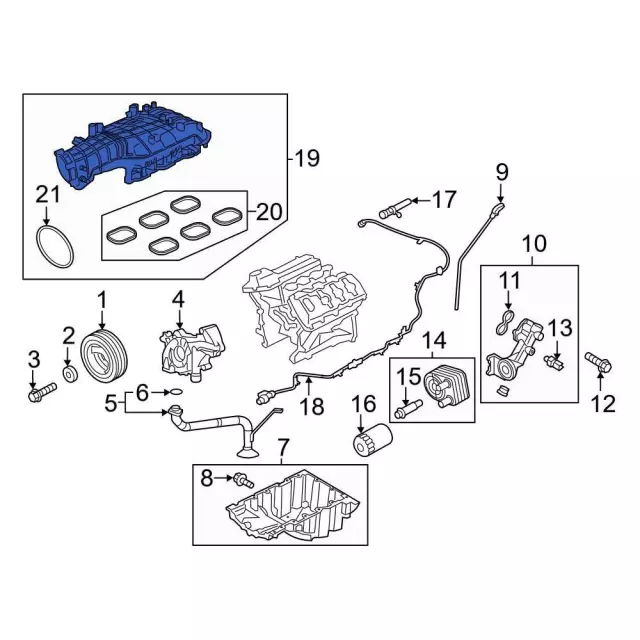 ML3Z9424H - : Intake Manifold for Ford Image