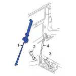 7L1Z78611B64BE - Electrical: Center Seat Belt for Ford: Expedition Image