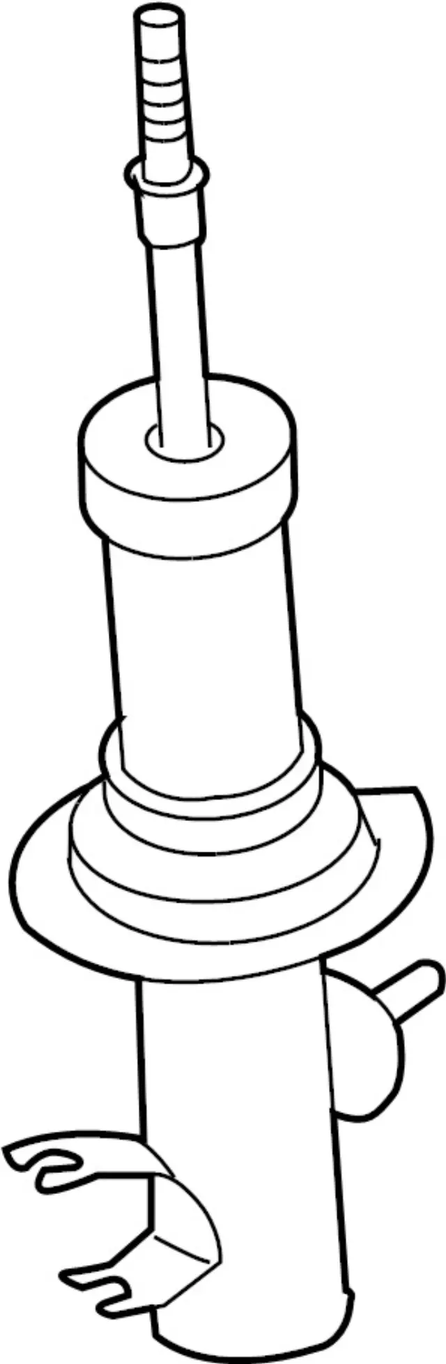 E6C005W2BKNW - Suspension: Value Advantageâ„¢ COMPLETE STRUT ASSY WITH SPRING / MT, RH for INFINITI: EX35, EX37, QX50 Image