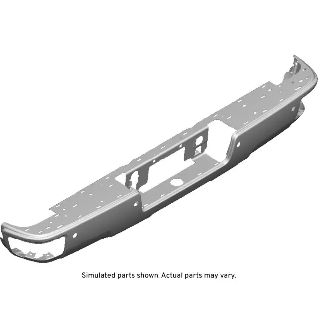23112252 - Body: Rear Bumper for Chevrolet: Silverado 1500, Silverado 1500 LD, Silverado 2500 HD, Silverado 3500 HD | GMC: Sierra 1500, Sierra 1500 Limited, Sierra 2500 HD, Sierra 3500 HD Image