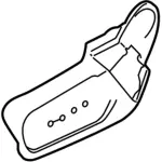 CK4Z9962187AA - Body: Outer Cover for Ford: E-Transit, Transit-150, Transit-250, Transit-350, Transit-350 HD Image