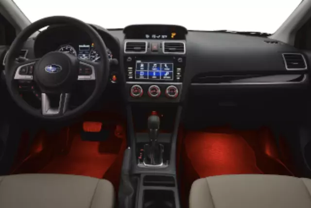H701SFJ101 - Interior: 2015-2021 Subaru  Footwell Interior Red Illumination Kit Impreza WRX Forester Crosstrek for Subaru: Crosstrek, Forester, Impreza, WRX Image