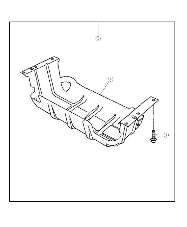 Hex Flange Head Bolt, Mounting - Mopar (6502557)