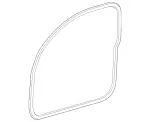 20563637009G44 - Body: Surround Weather-strip for Mercedes-Benz Image