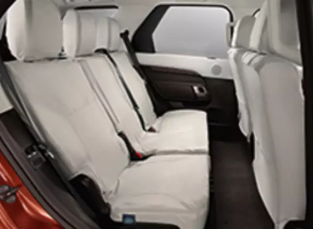 VPLRS0338LKP - Interior: 2017-2020 Land Rover Discovery - Protective Seat Covers Light Oyster for Land Rover: Discovery Image