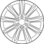 D03001A70C - : Wheel, Alloy for Infiniti Image