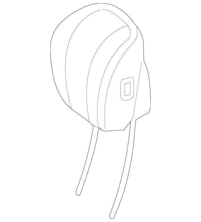 2229701900 - Driver Seat: Head Restraint for Mercedes-Benz Image