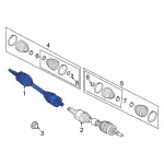 LJ9Z4K138A - Universals &amp; Rear Axle: Axle Assembly for Ford: Mustang Mach-E Image