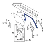 M2DZ7821596C - Body: Glass Run for Ford: Bronco Image