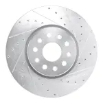 63142044R - : DFC Brake Rotor - Drilled and Slotted - Silver for DYNAMIC FRICTION Image