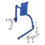 7L2Z78611B69AD - Electrical: Seat Belt Assembly for Ford: Explorer, Explorer Sport Trac Image