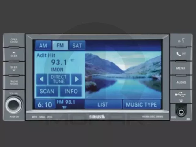 82212476 - : Am/fm/dvd/hdd/nav/sdars Radio for Mopar Image