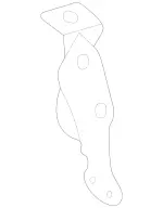 1032021440 - : Belt Tensioner Rear Bracket for Mercedes-Benz Image