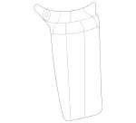 9914500 - Interior Trim/Exterior Detachable Parts: Fastening Clip for Mercedes-Benz: EQB 250+, EQB 300, EQB 350, GLB250, GLB35 AMG Image