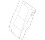 21392009018T99 - Body: Seat Back Cover for Mercedes-Benz Image