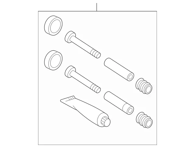 9064200000 - : Caliper Hardware Kit for Mercedes-Benz: Metris, Sprinter 2500, Sprinter 3500 Image