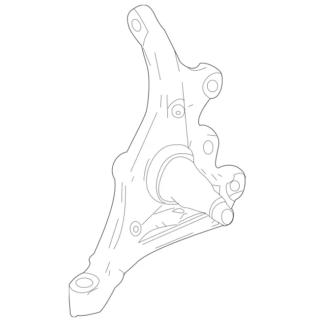 2043320201 - Front Axle: Steering Knuckle for Mercedes-Benz: 180C, C230, C240, C250, C280, C300, C32 AMG, C320, C350, C55 AMG, CLK320, CLK350, CLK500, CLK55 AMG, CLK550, CLK63 AMG, E550, SLC300, SLK250, SLK280, SLK300, SLK350, SLK55 AMG Image image