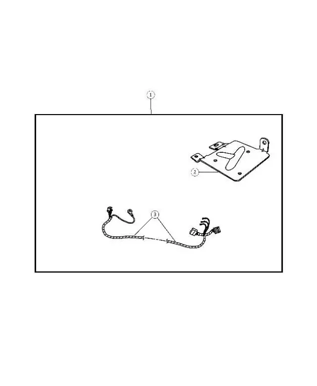 5159035AA - Mopar Accessories - Component Parts: Overlay Harness for Chrysler: 300, Aspen, PT Cruiser | Dodge: Caliber, Charger, Dakota, Durango, Magnum, Ram 1500, Ram 2500, Ram 3500 | Jeep: Commander, Compass, Grand Cherokee, Patriot Image