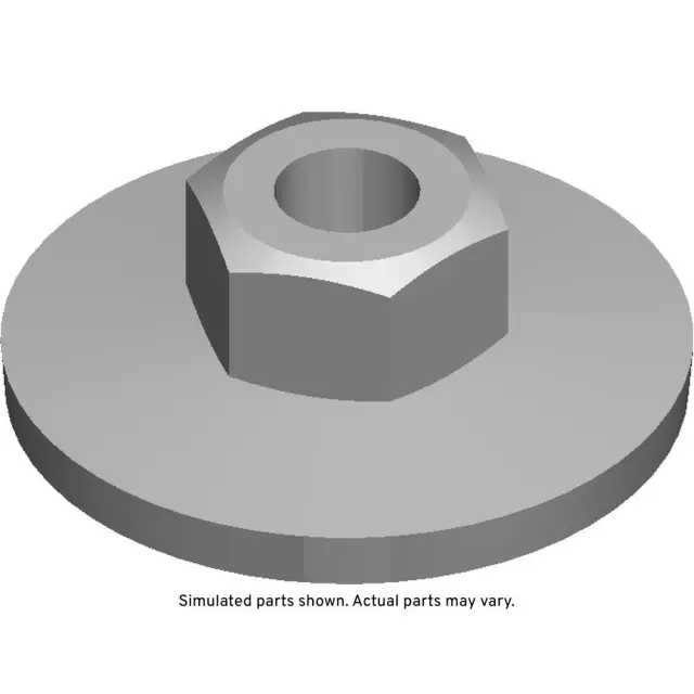 25601643 - : Part# 25601643 Multi-Purpose Nut for Buick: Riviera | Chevrolet: Corvette, Silverado 1500, Silverado 1500 LD, Silverado 2500 HD, Silverado 3500 HD, Volt | GMC: Acadia, Sierra 1500, Sierra 1500 Limited, Sierra 2500 HD, Sierra 3500 HD Image