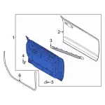 M2DZ7820124A - Body: Door Shell for Ford Image
