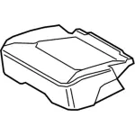 JL1Z7863804DF - Body: Cushion Cover for Ford: Expedition Image