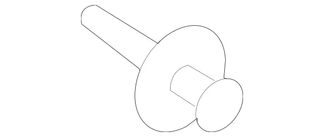 12699002927C45 - Body: Trunk Side Trim Rivet for Mercedes-Benz Image